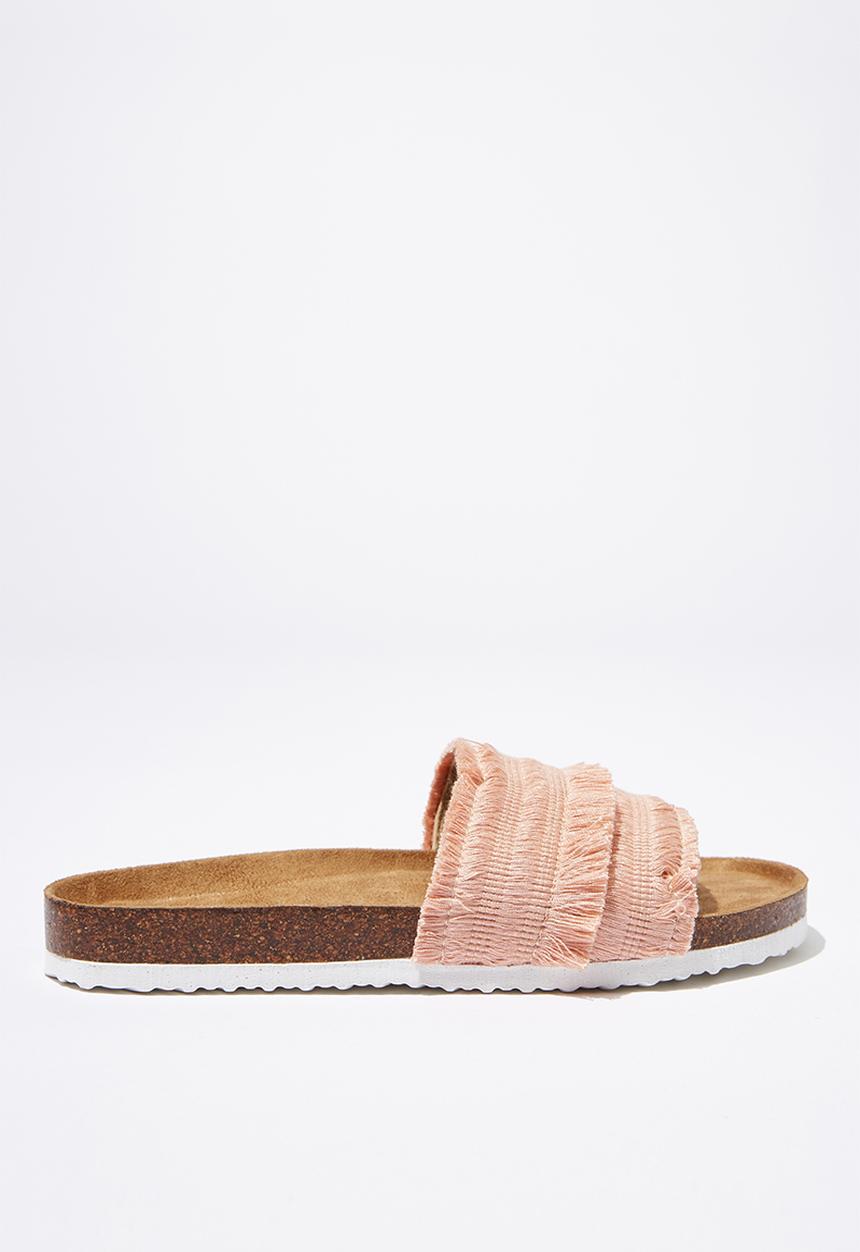 Cotton On - Rex single vamp slide - pink