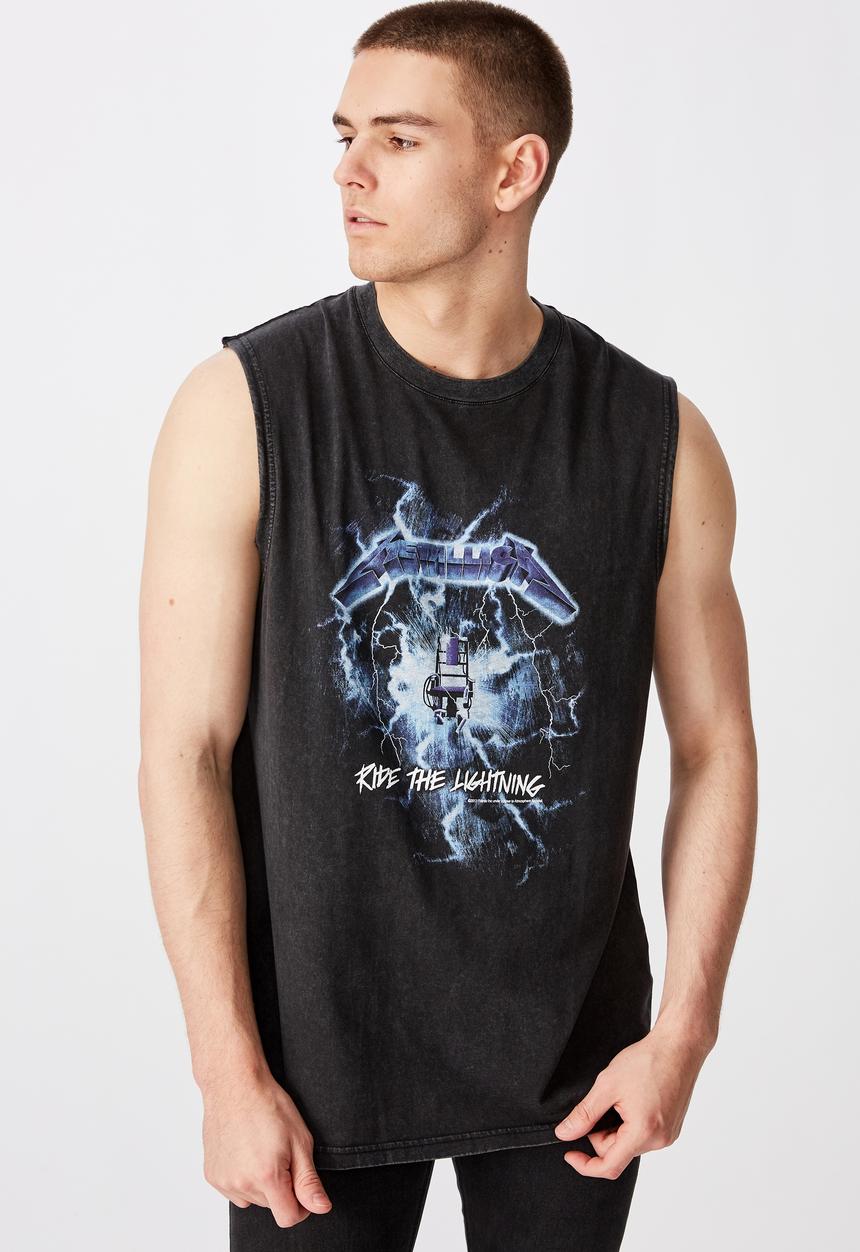 Factorie - Metallica shock license tank - black 