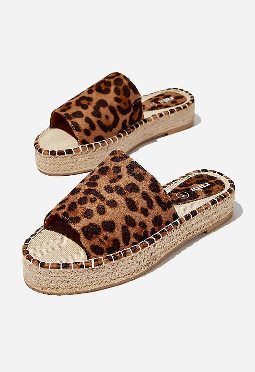 Cotton On - Hayley flatform espadrille sandal - brown 