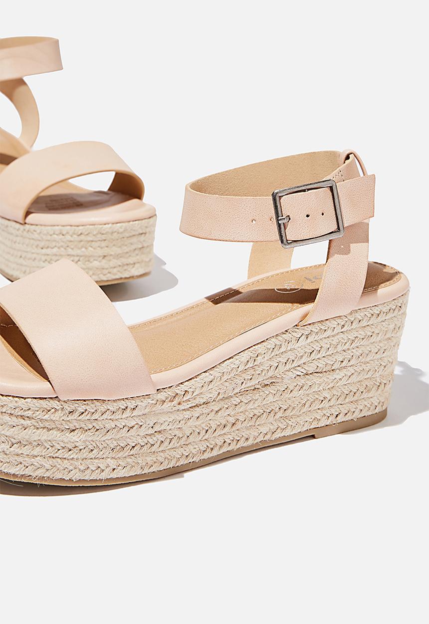 Cotton On - Crystal espadrille wedge - neutral