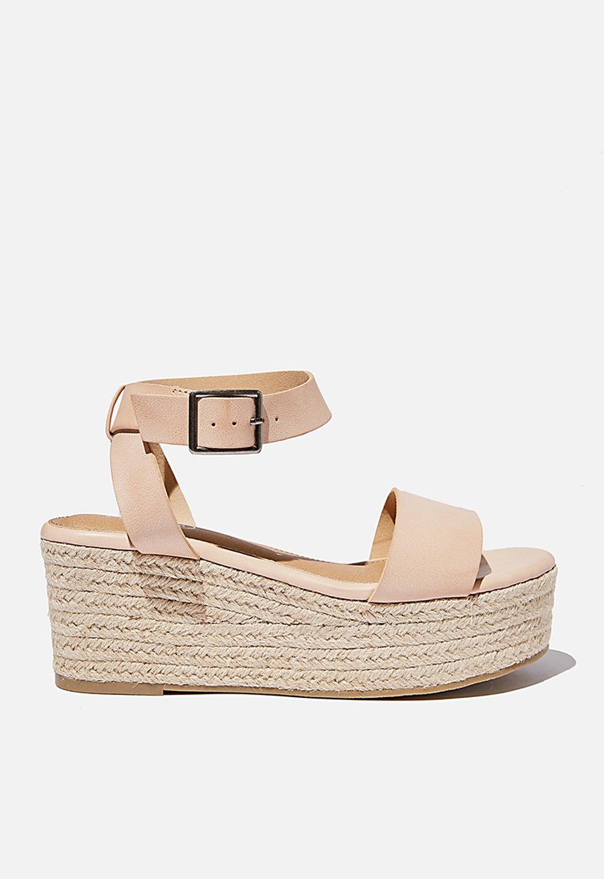 Cotton On - Crystal espadrille wedge - neutral