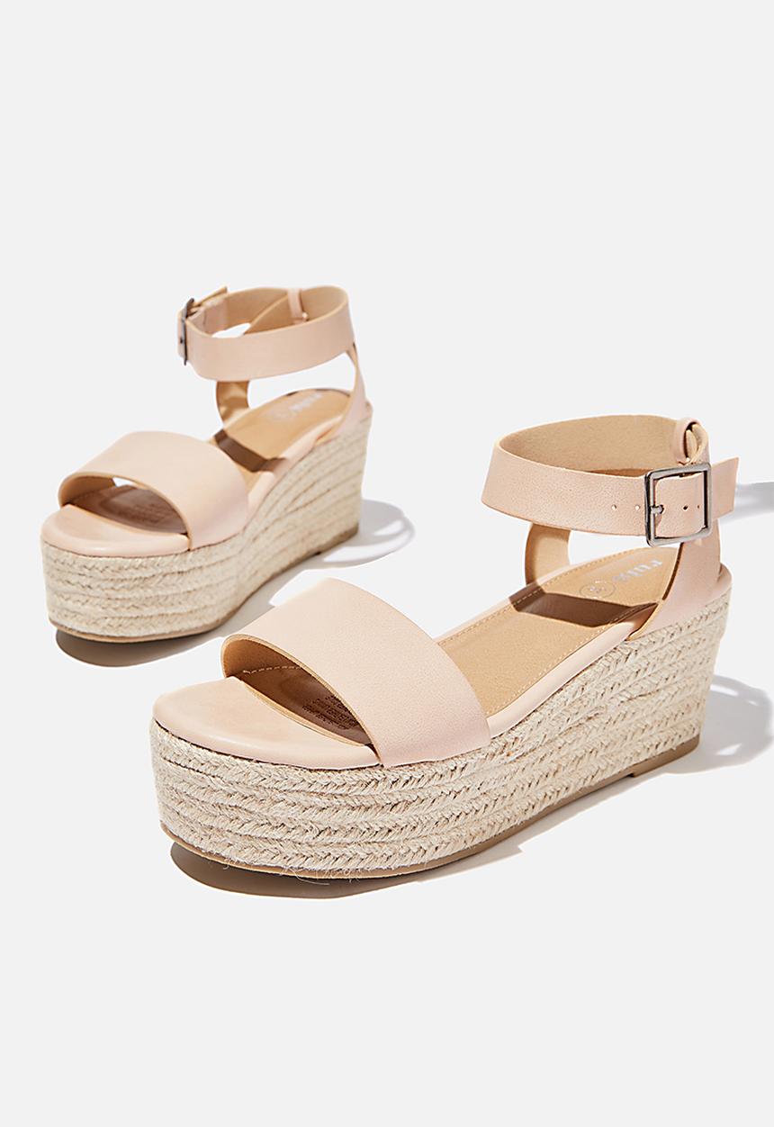 Cotton On - Crystal espadrille wedge - neutral