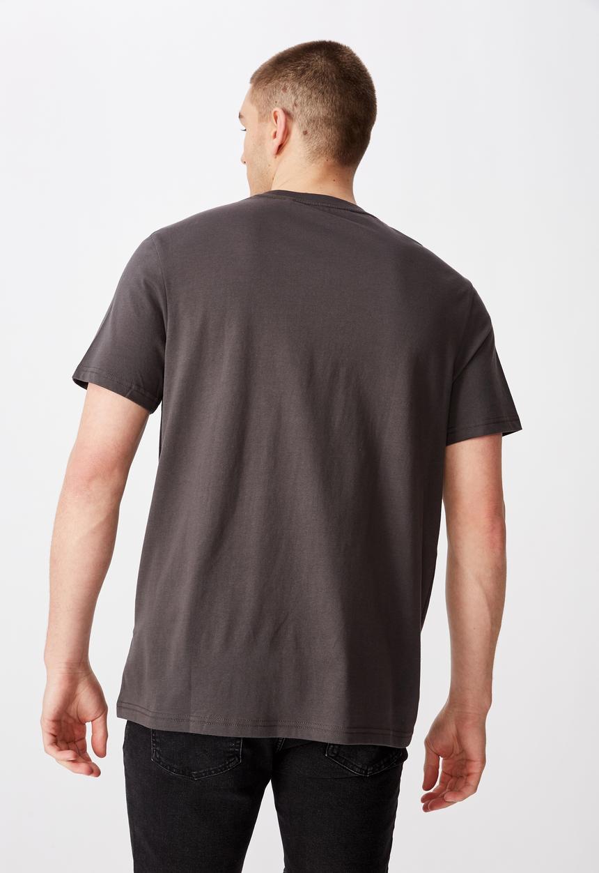 Factorie - Burnout regular graphic T-shirt - charcoal 