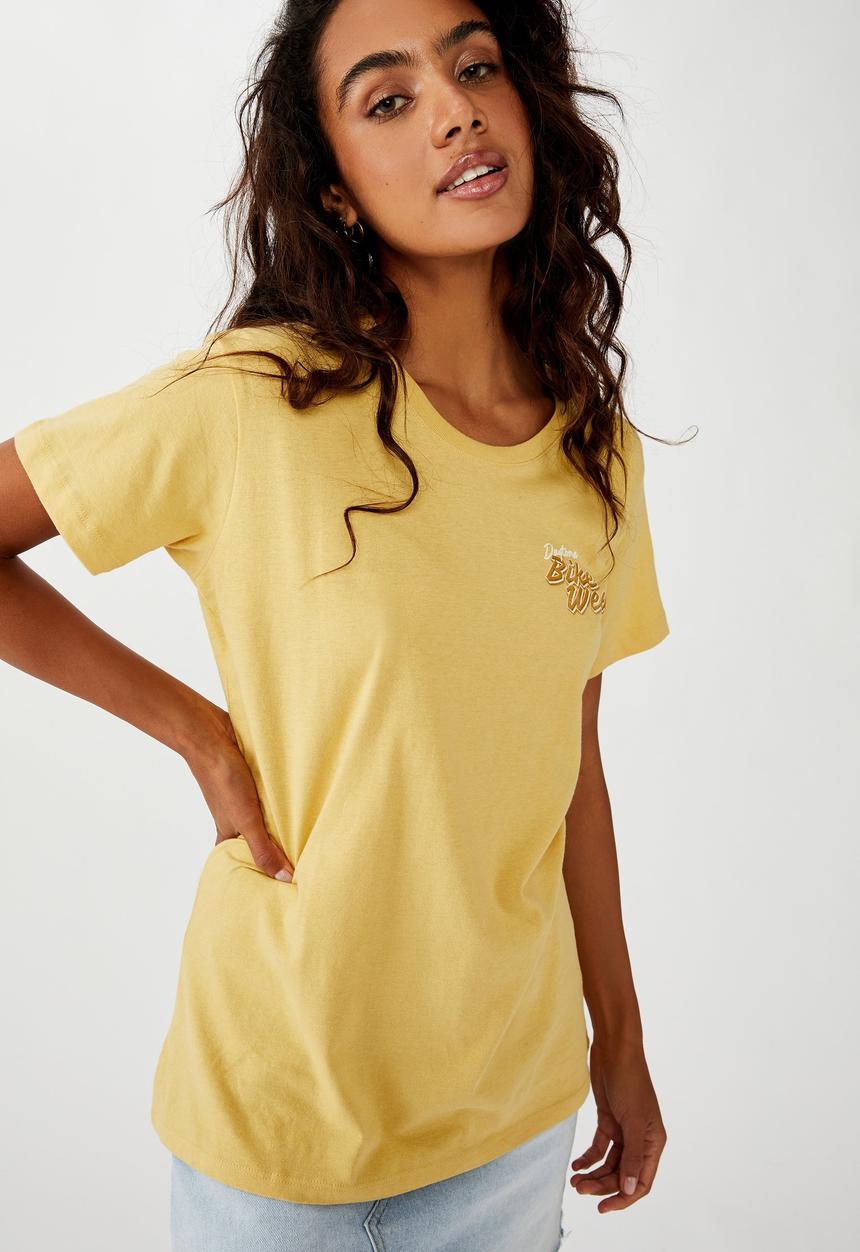 Cotton On - Classic vintage T-shirt bike week - yellow
