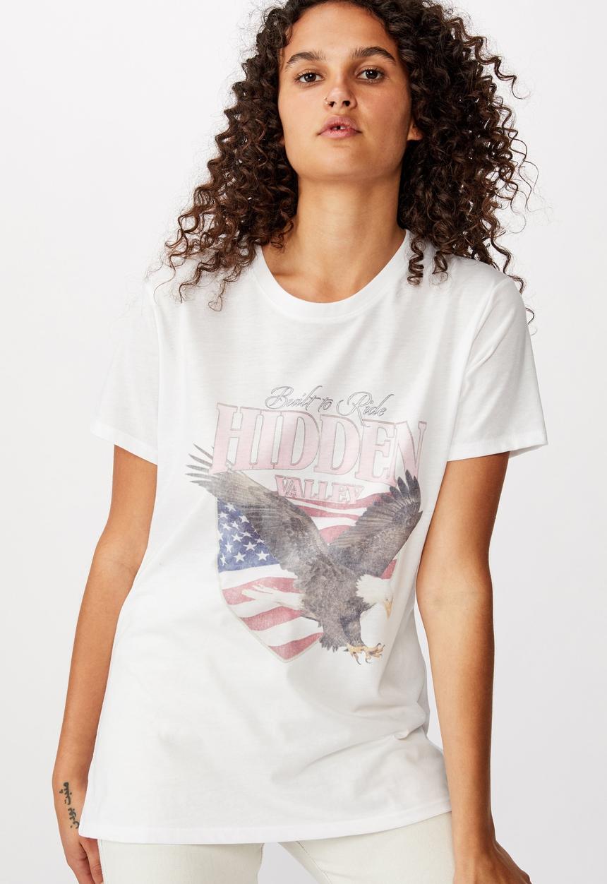 Cotton On - Classic vintage T-shirt hidden valley - white