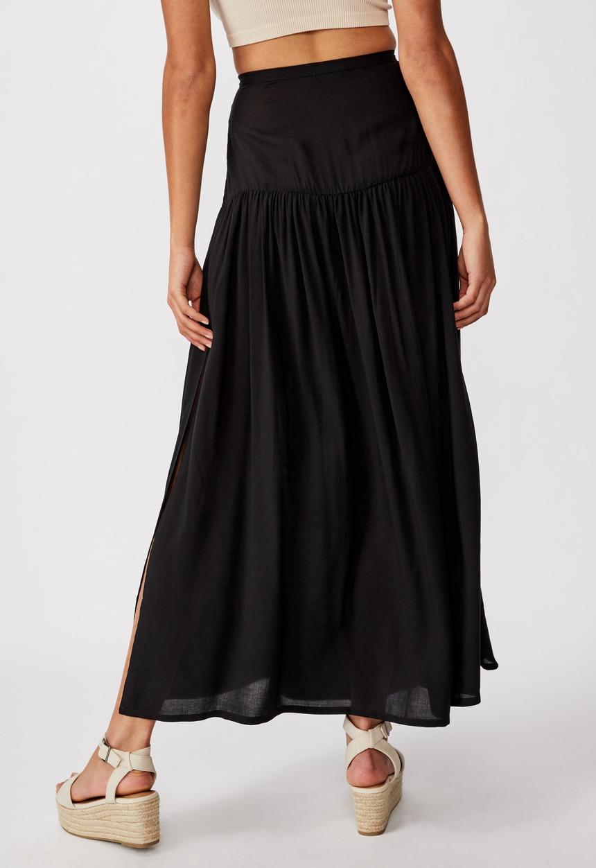 Cotton On - Nadia maxi skirt - black