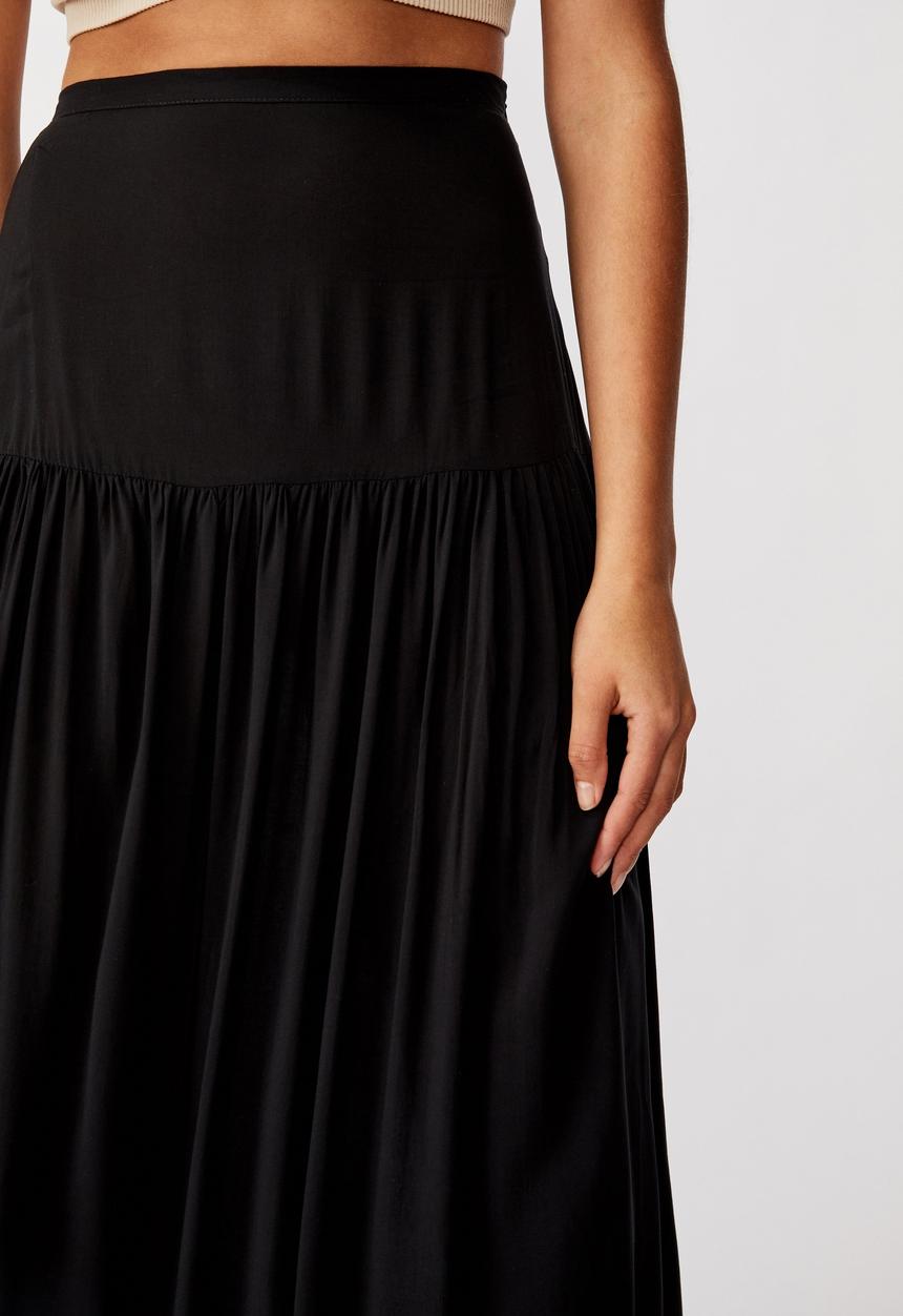 Cotton On - Nadia maxi skirt - black