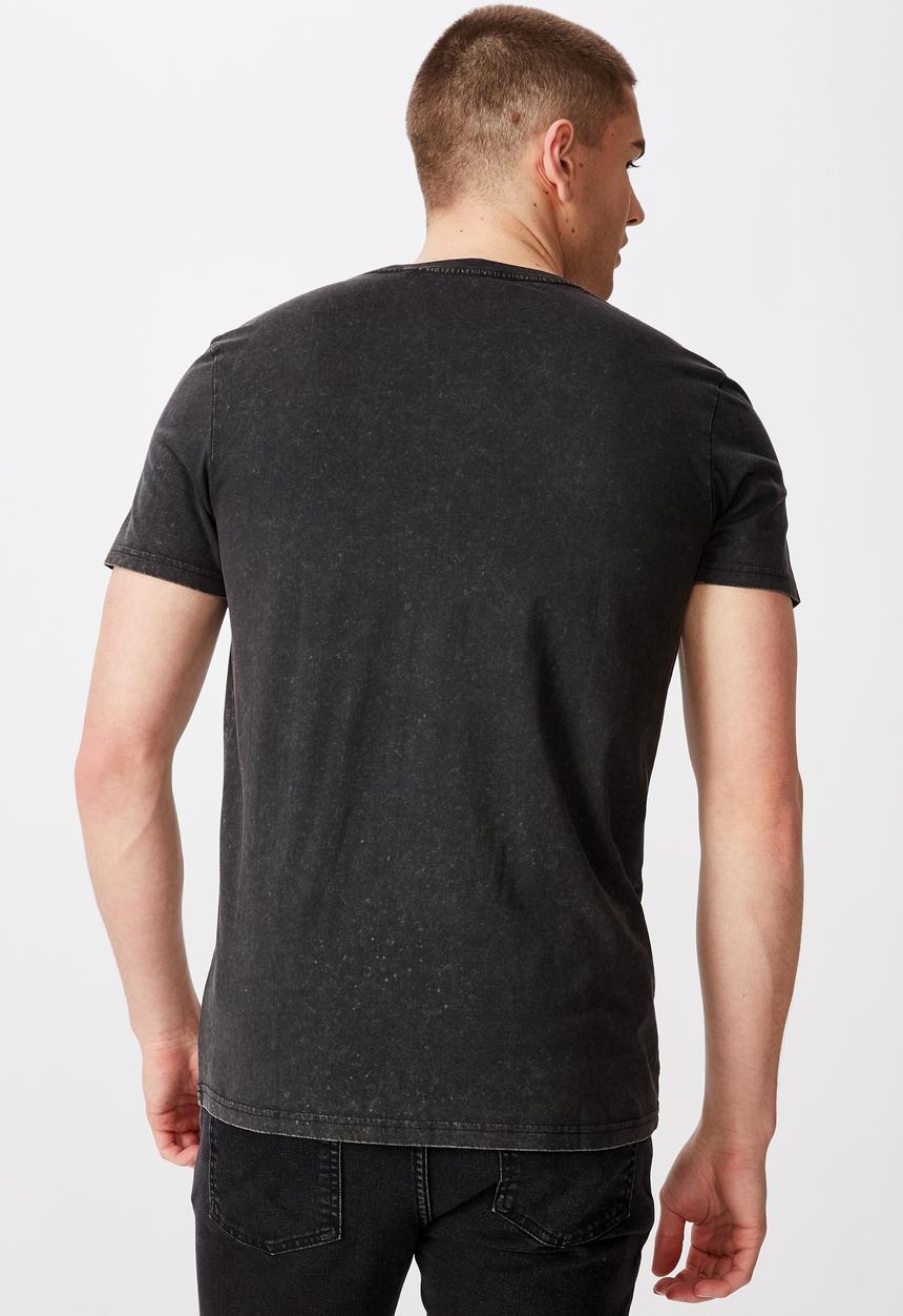 Factorie - Dagger slim graphic T-shirt - black