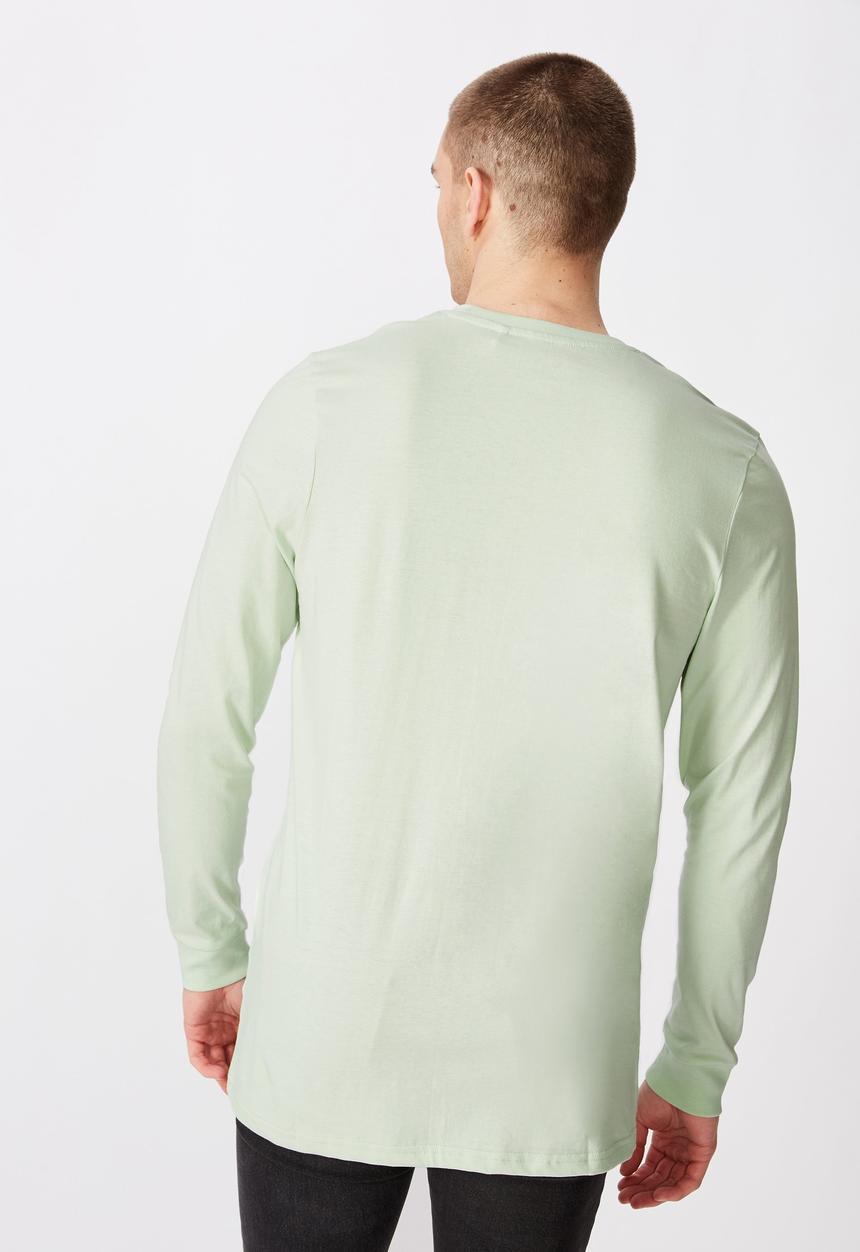 Factorie - Brooklyn NY slim long sleeve graphic T-shirt - green