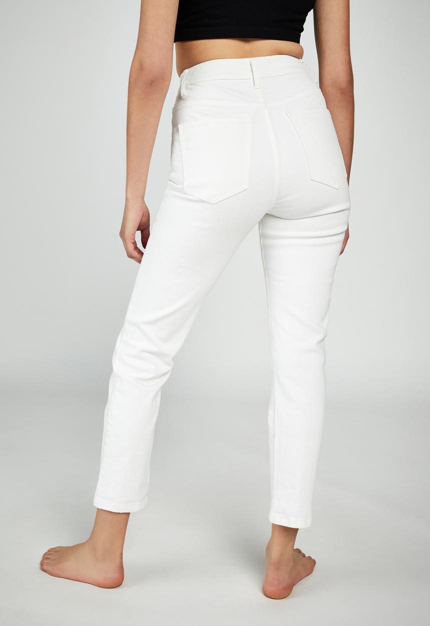 Cotton On - Stretch mom jeans - white
