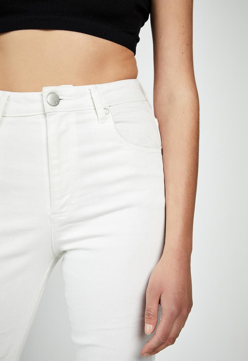 Cotton On - Stretch mom jeans - white