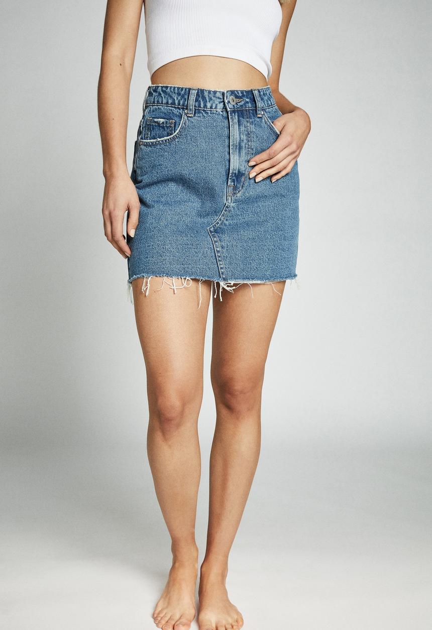 Cotton On - The classic denim skirt - blue