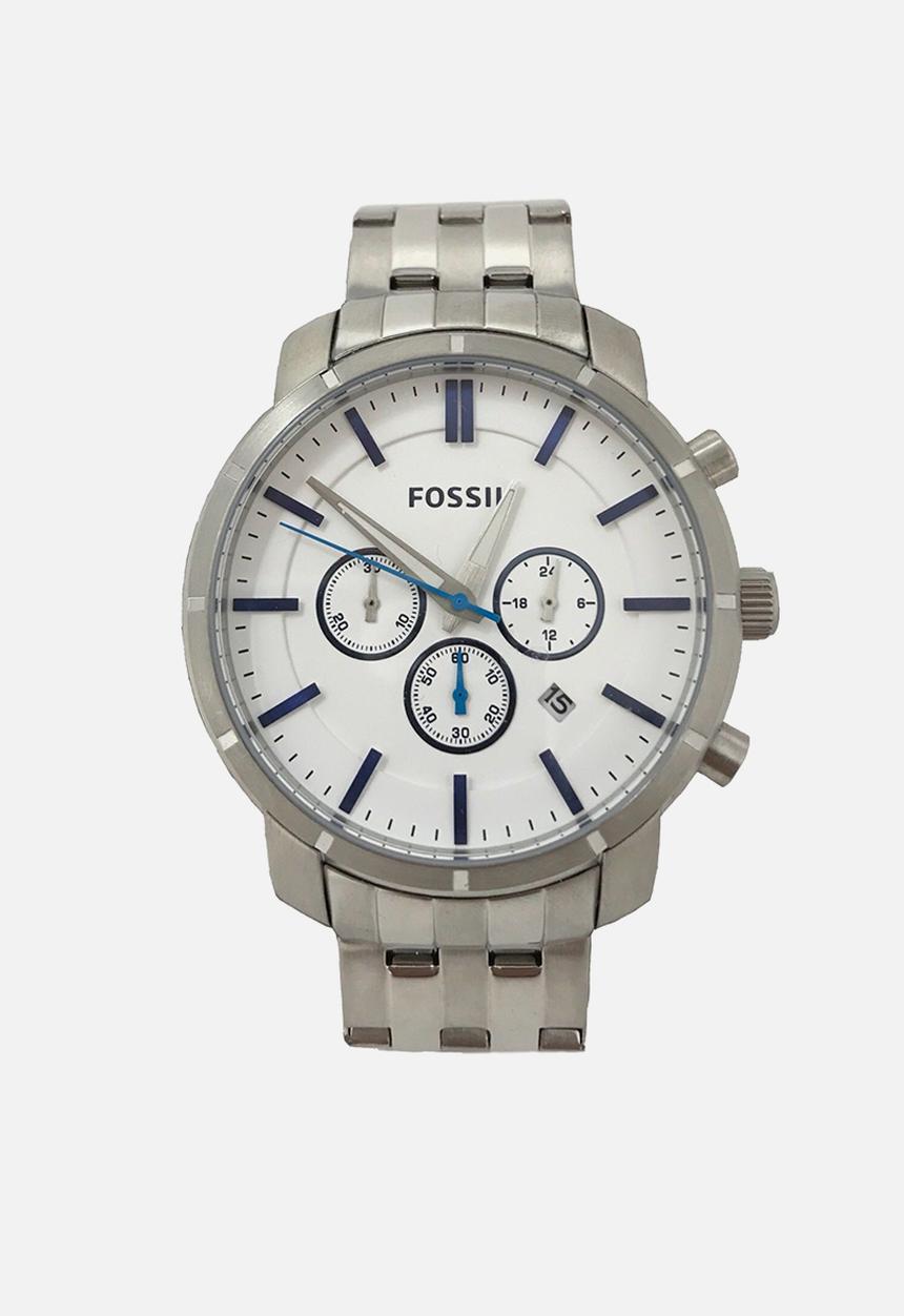 Fossil - Fossil Lance Chronograph Watch Men Silver Stainless Steel