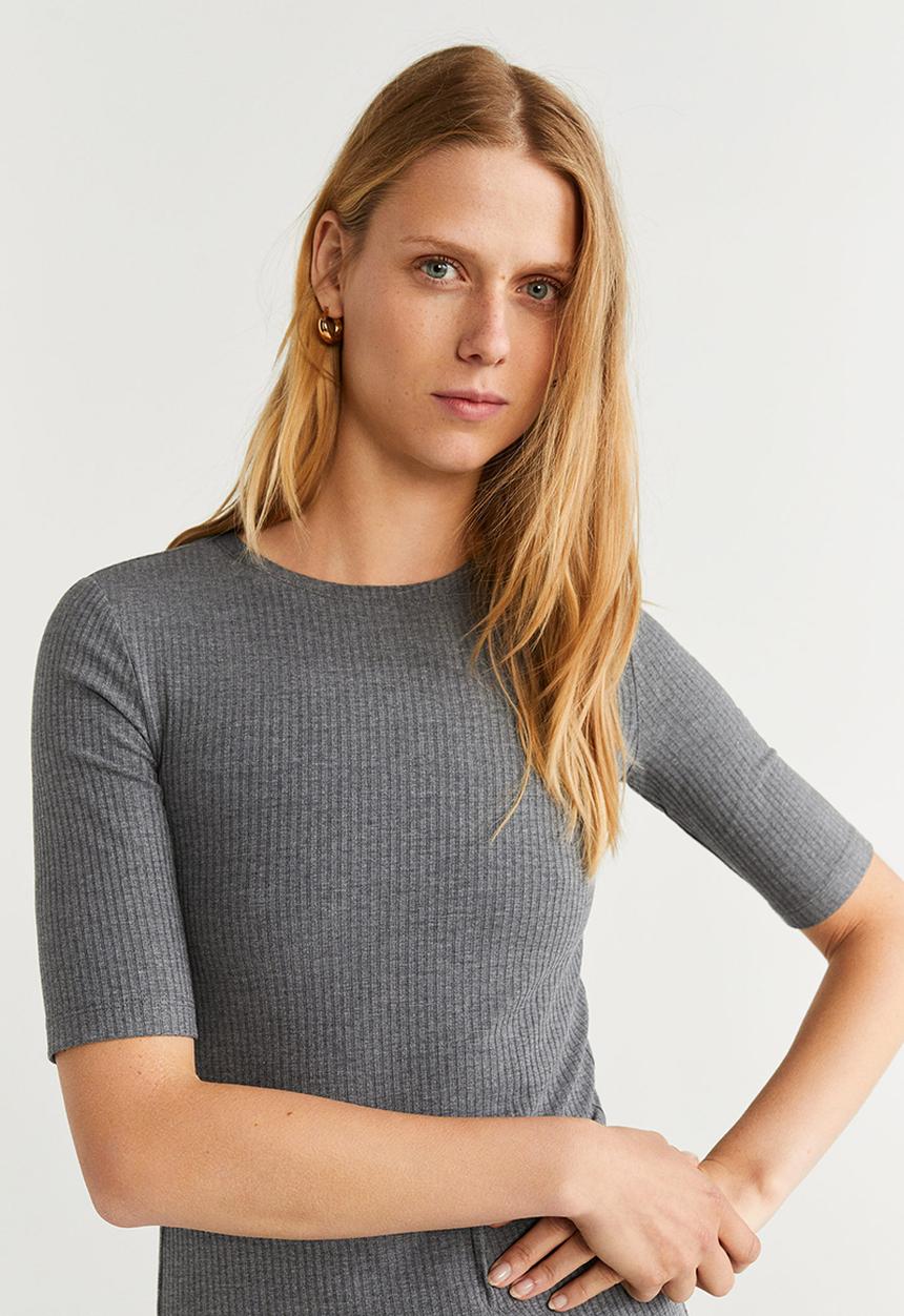 MANGO - Dress tere - grey