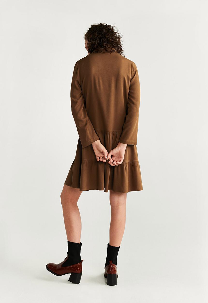 MANGO - Dress dallas  - brown
