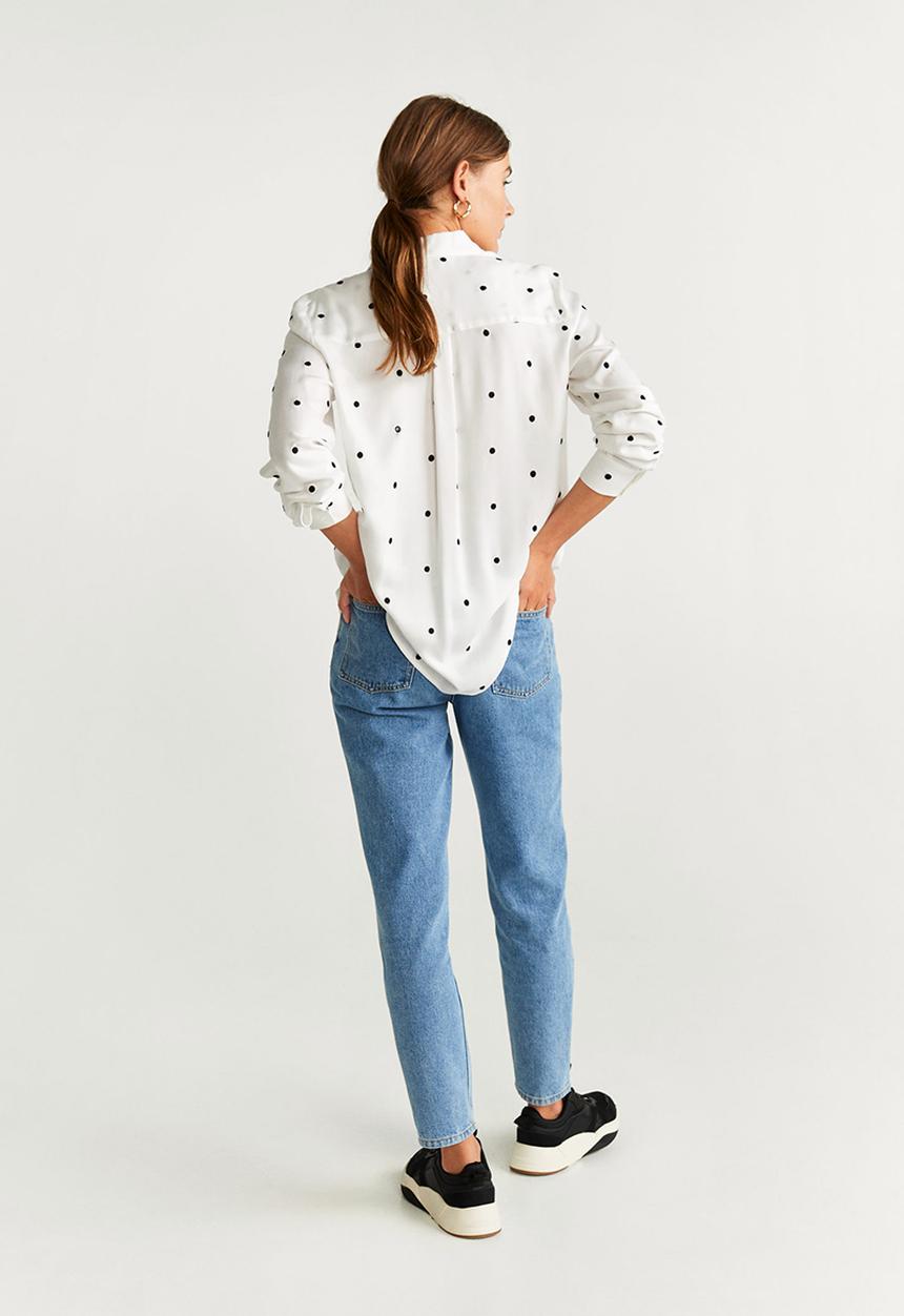 MANGO - Shirt music - white