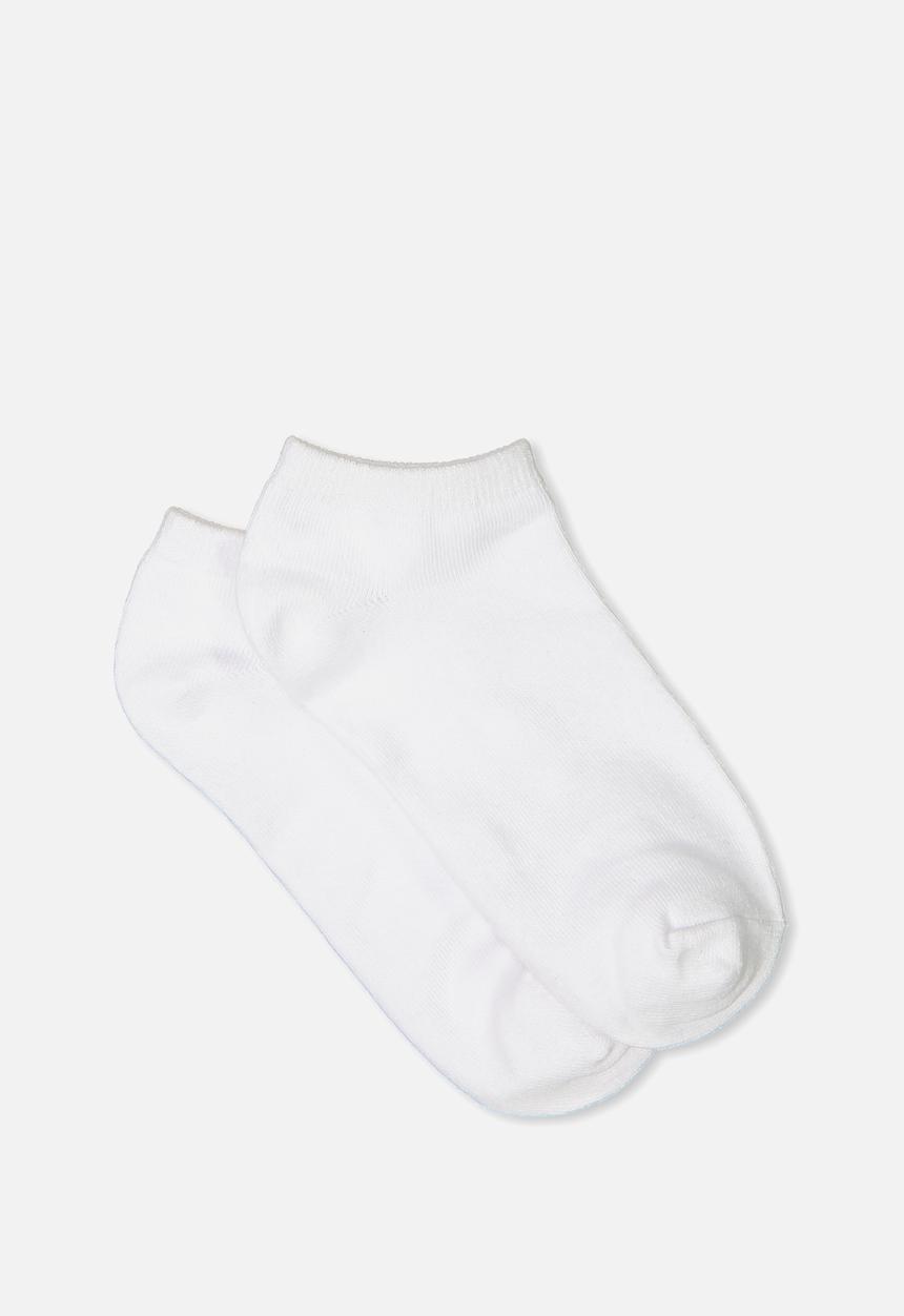 Cotton On - Get shorty ankle socks - white 