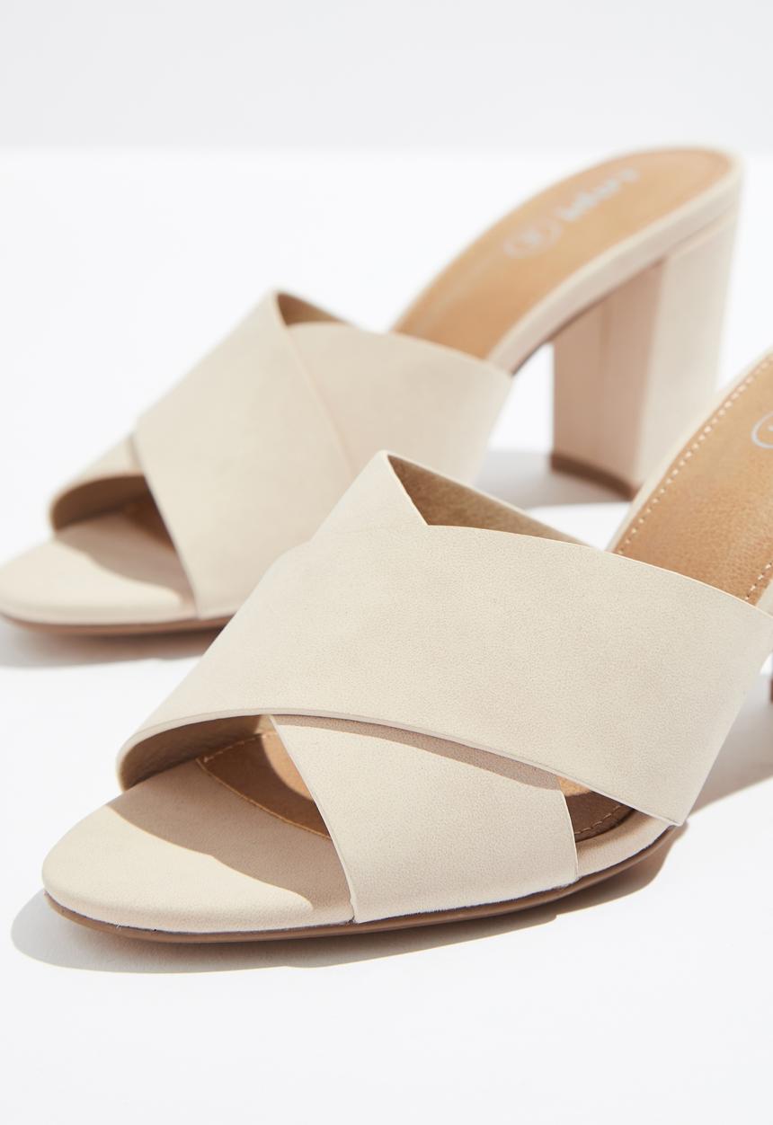 Cotton On - Quartz cross over mule - beige