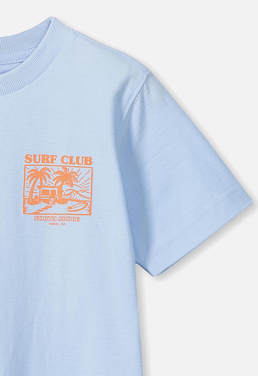 Cotton On - Max skater short sleeve tee - blue 