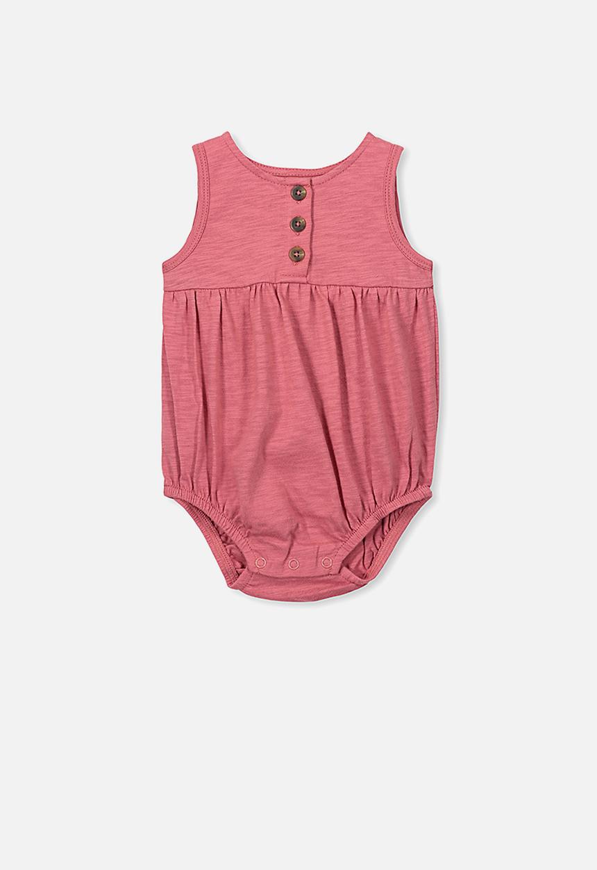 Cotton On - Craigelina singlet bubbysuit - pink