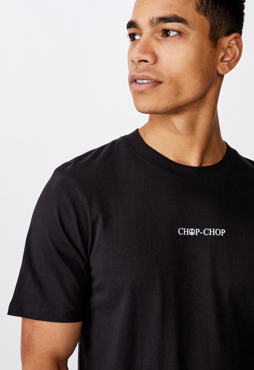 Cotton On - Chop chop t-bar souvenir T-shirt - black