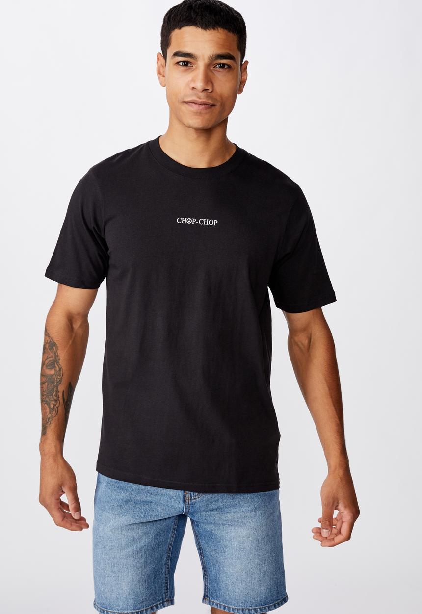 Cotton On - Chop chop t-bar souvenir T-shirt - black