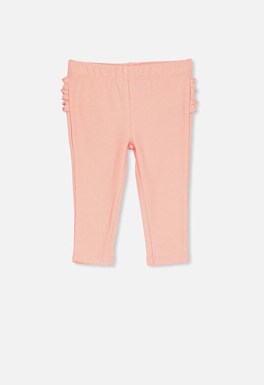 Cotton On - Quinn ruffle legging - orange 