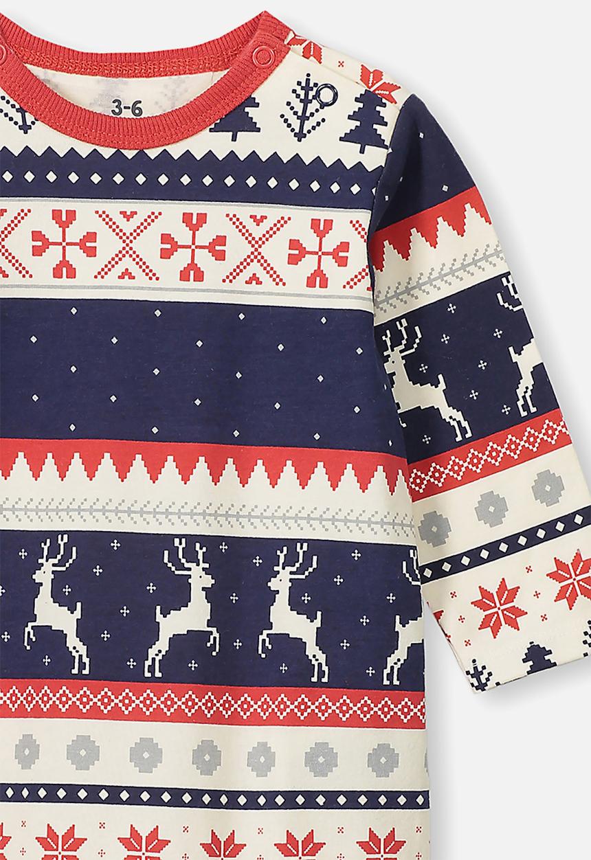 Cotton On - The long sleeve snap romper - multi