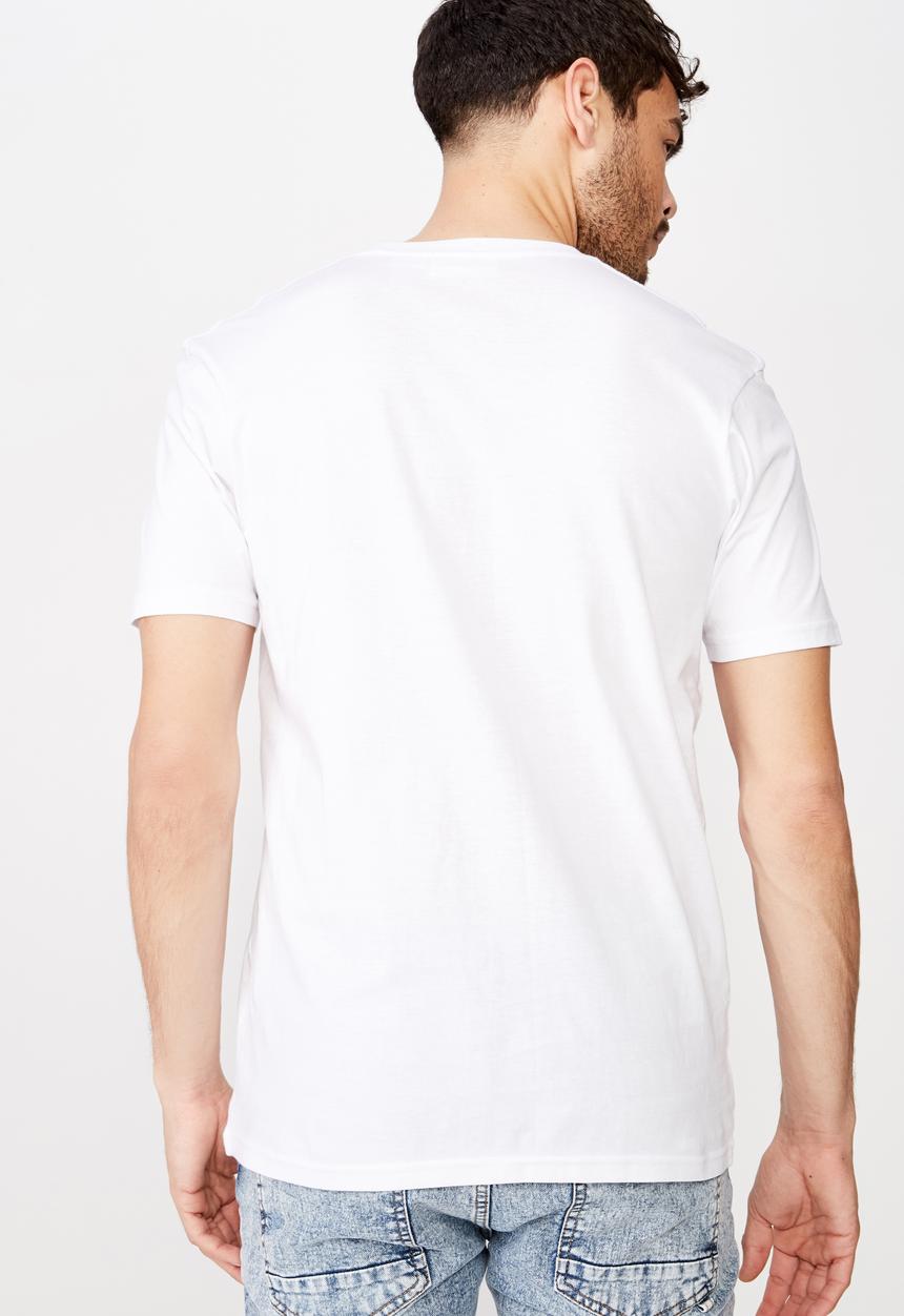 Cotton On - Seinfeld - standing collab T-shirt - white
