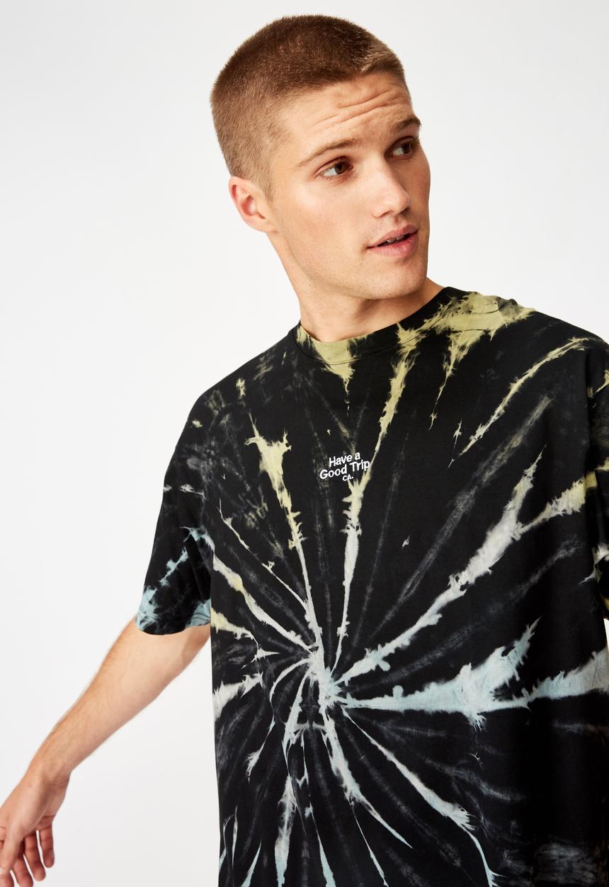 Cotton On - Have a good trip festival tee - black