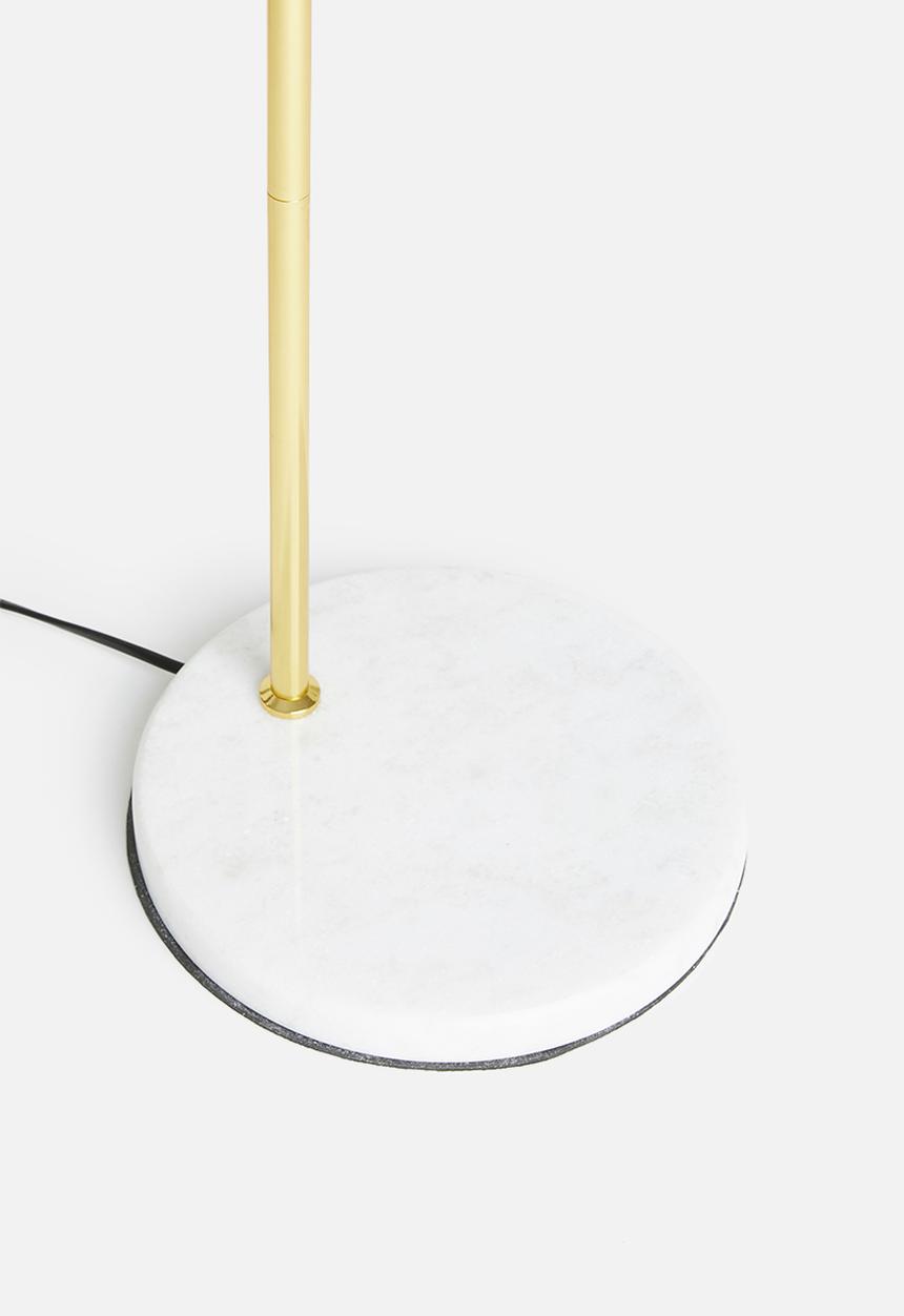 Sixth Floor - Utility floor lamp - gold & black 