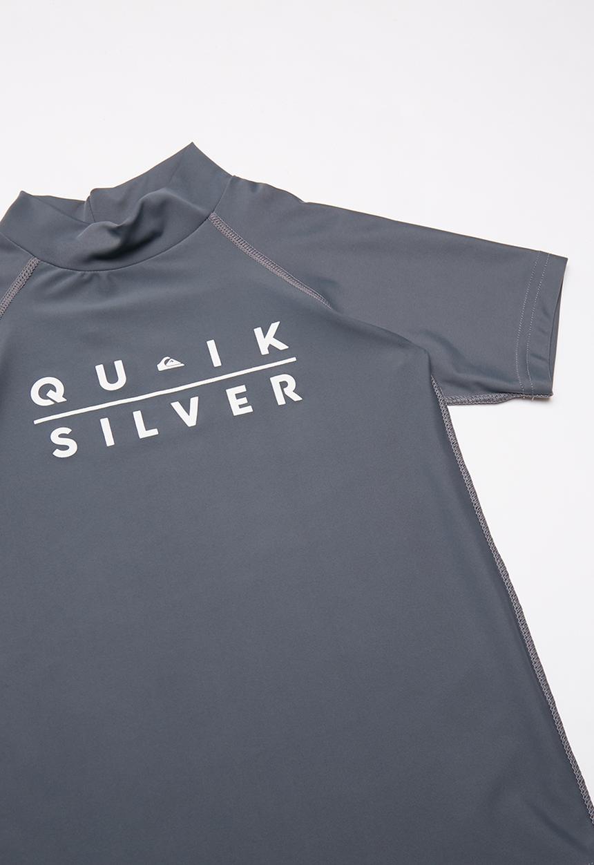 Quiksilver - Clued up short sleeve rash vest - grey