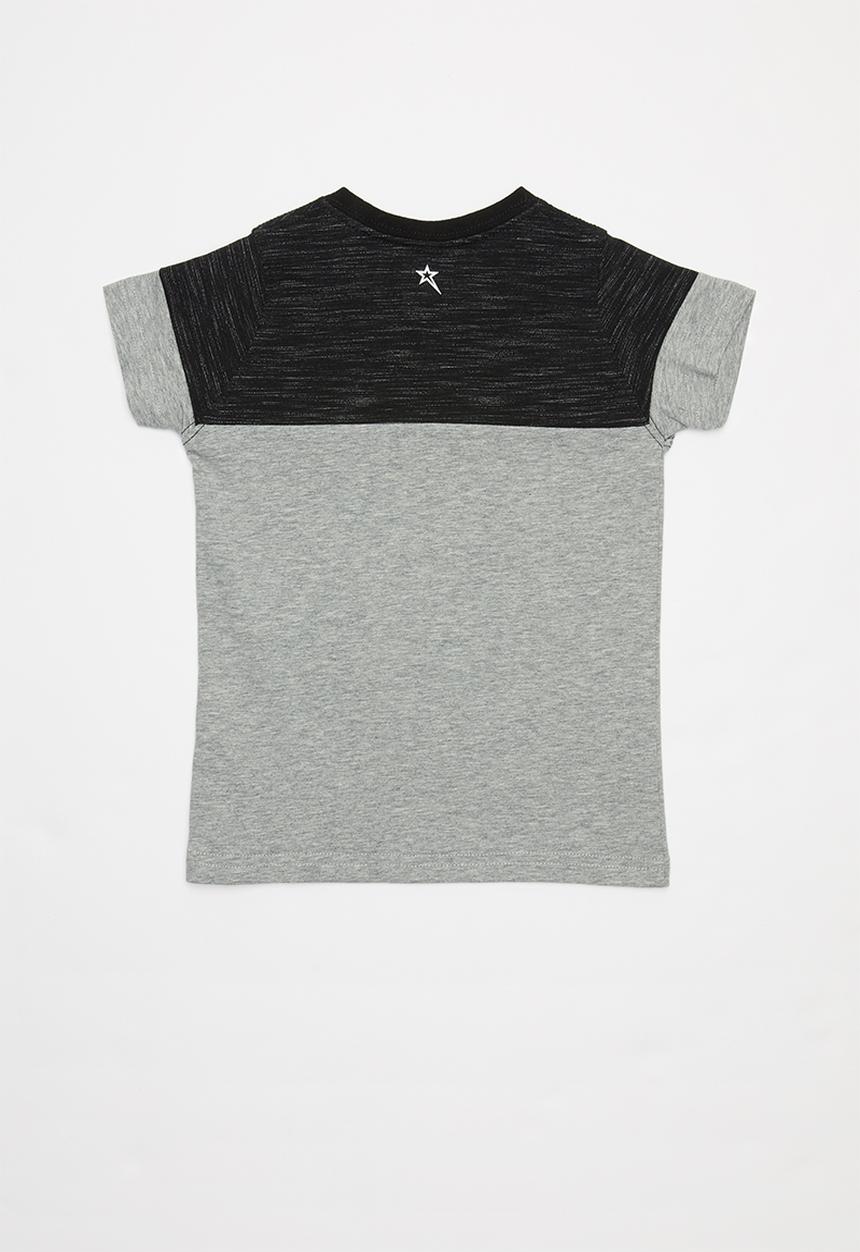 SOVIET - Boys short sleeve fashion tee - grey 