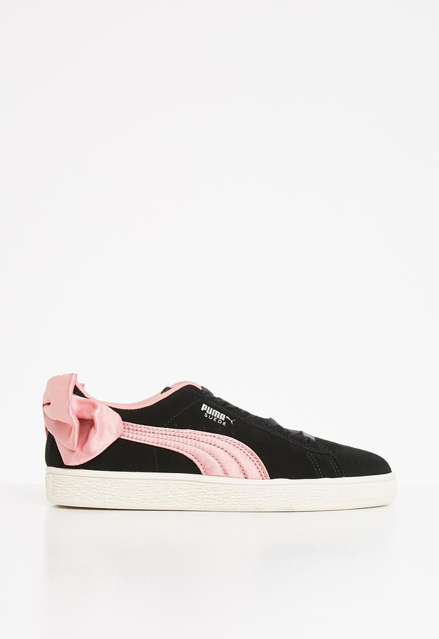 PUMA - Suede bow puma - black & bridal rose