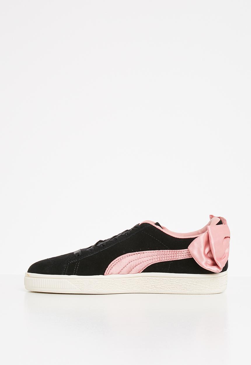 PUMA - Suede bow puma - black & bridal rose
