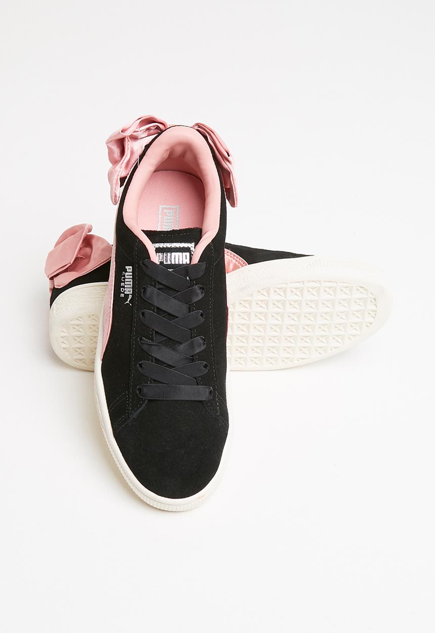 PUMA - Suede bow puma - black & bridal rose