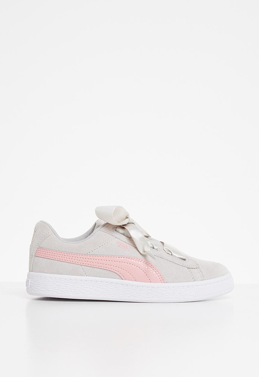 PUMA - Suede heart circles - grey violet & bridal rose