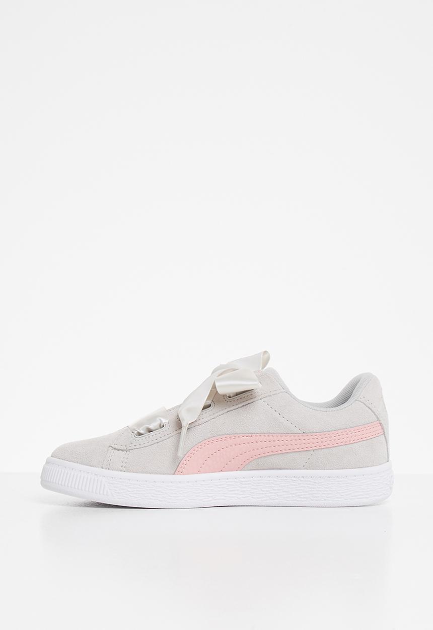 PUMA - Suede heart circles - grey violet & bridal rose