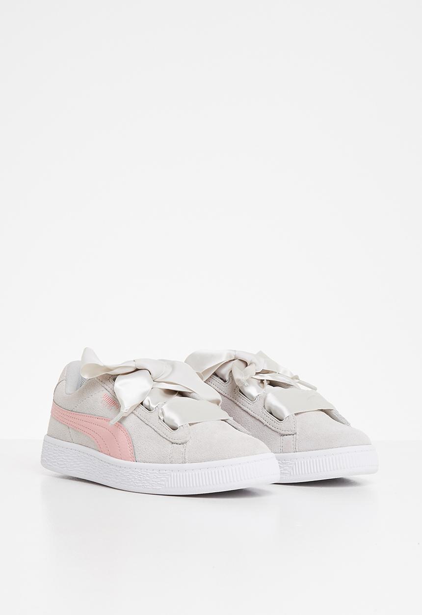 PUMA - Suede heart circles - grey violet & bridal rose