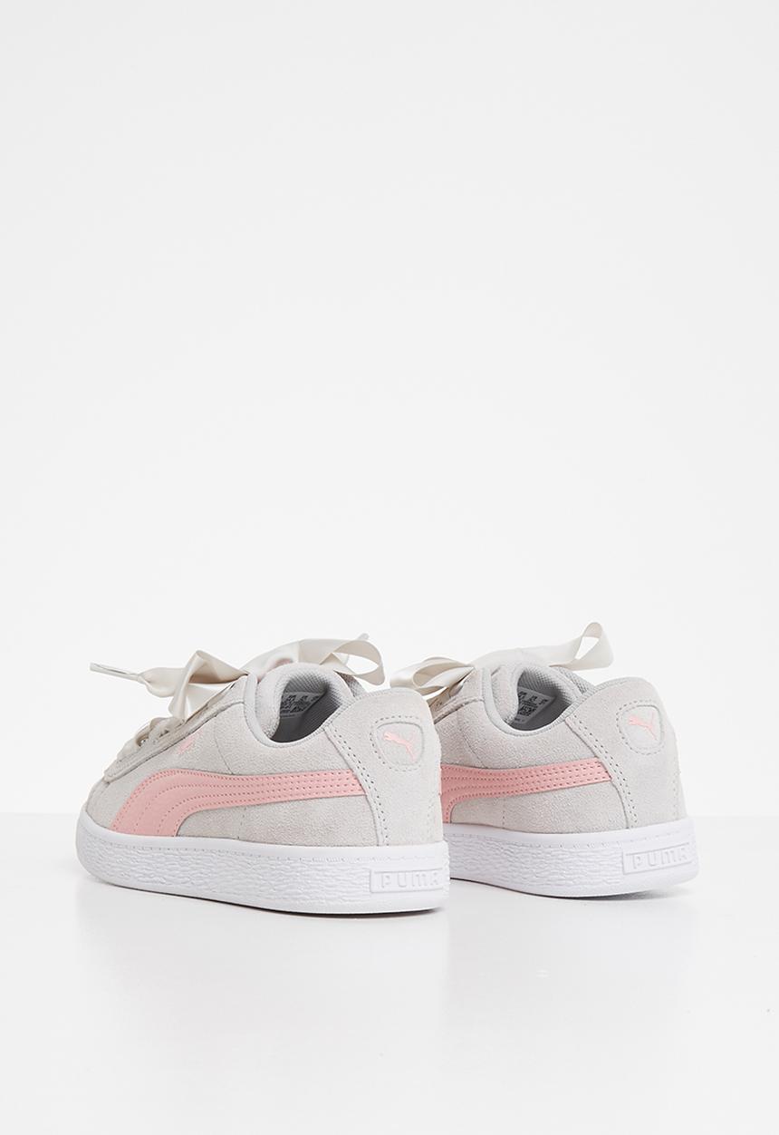 PUMA - Suede heart circles - grey violet & bridal rose