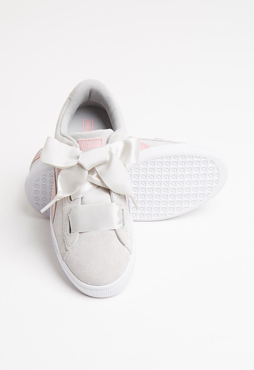 PUMA - Suede heart circles - grey violet & bridal rose