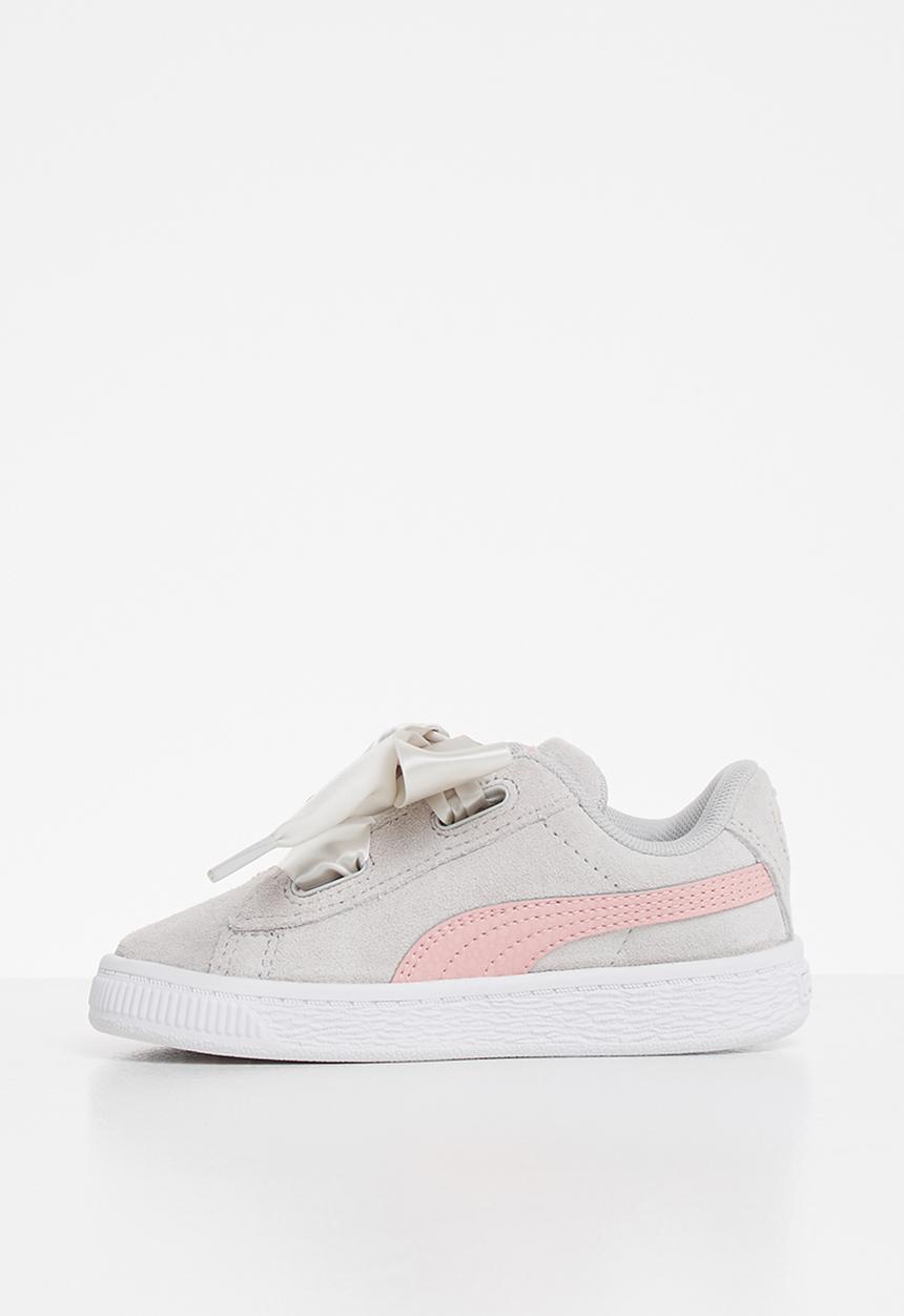 PUMA - Suede heart circles - grey & violet