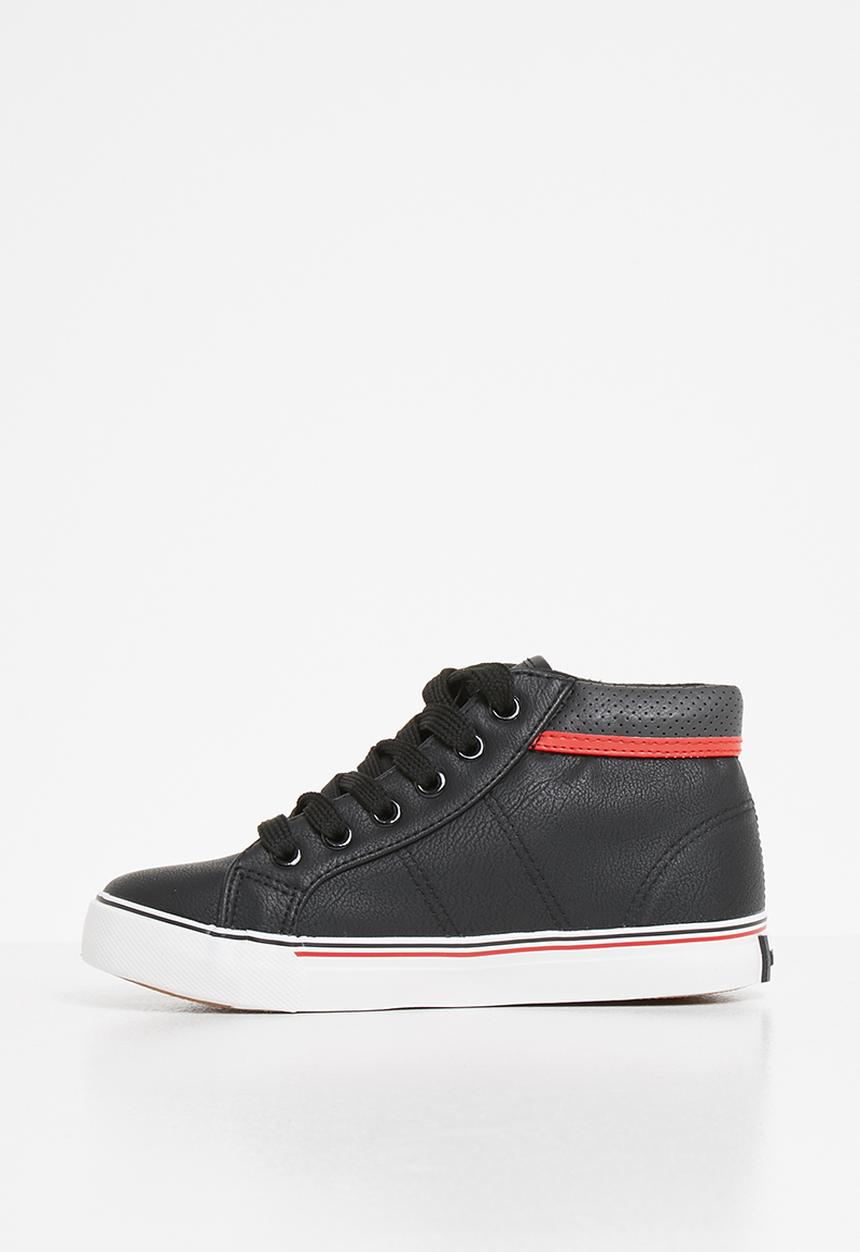 Pop Candy - Tomtom striped boot - black