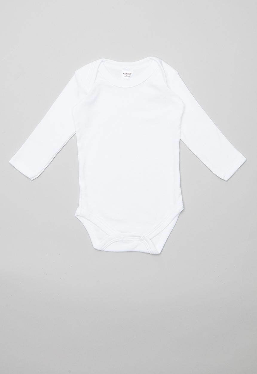 Pop Candy - 3pk Long sleeve bodyvests - white