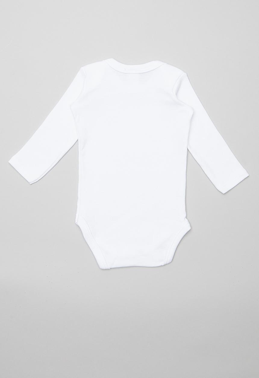 Pop Candy - 3pk Long sleeve bodyvests - white