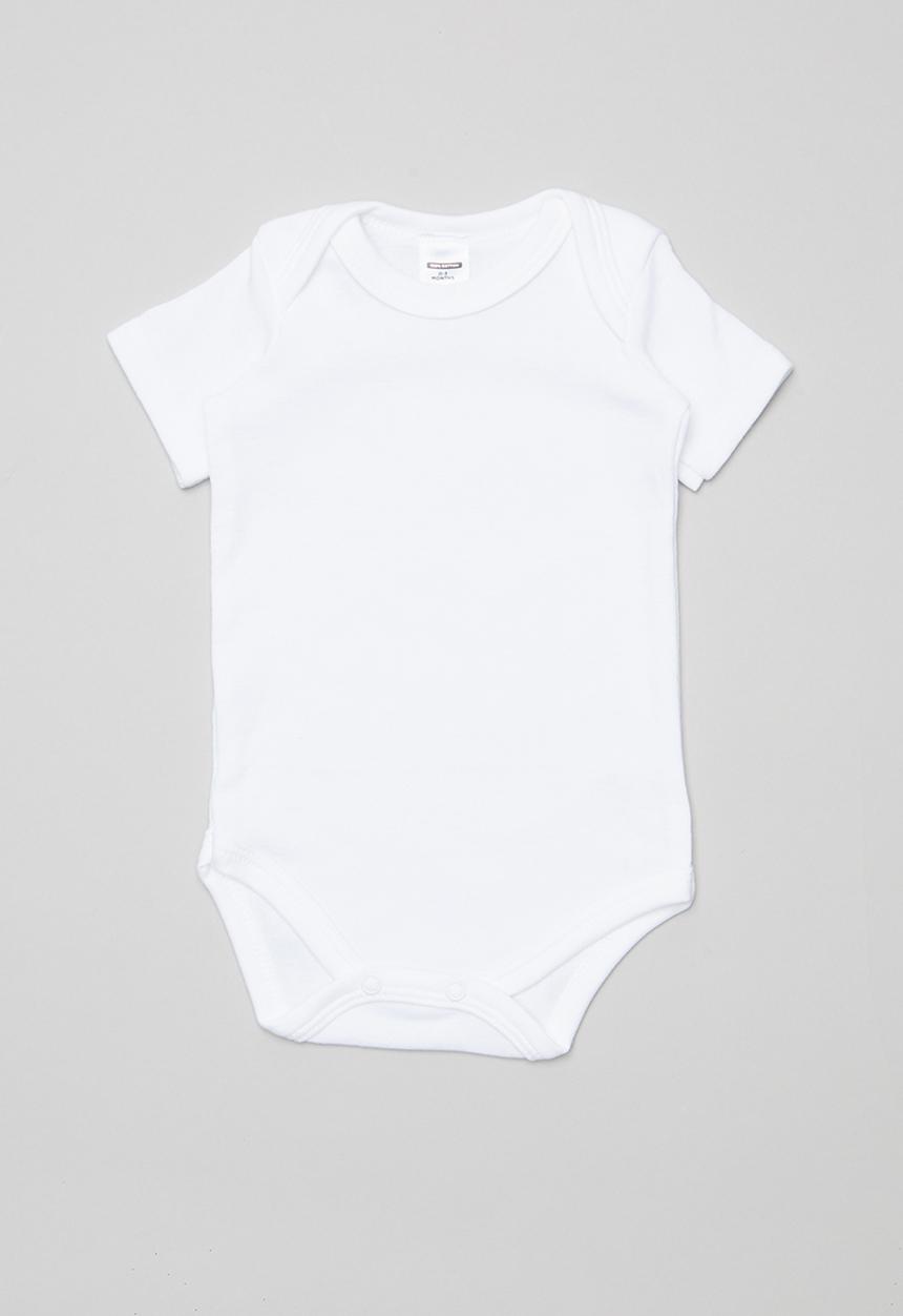 Pop Candy - Baby short sleeve bodyvest - white