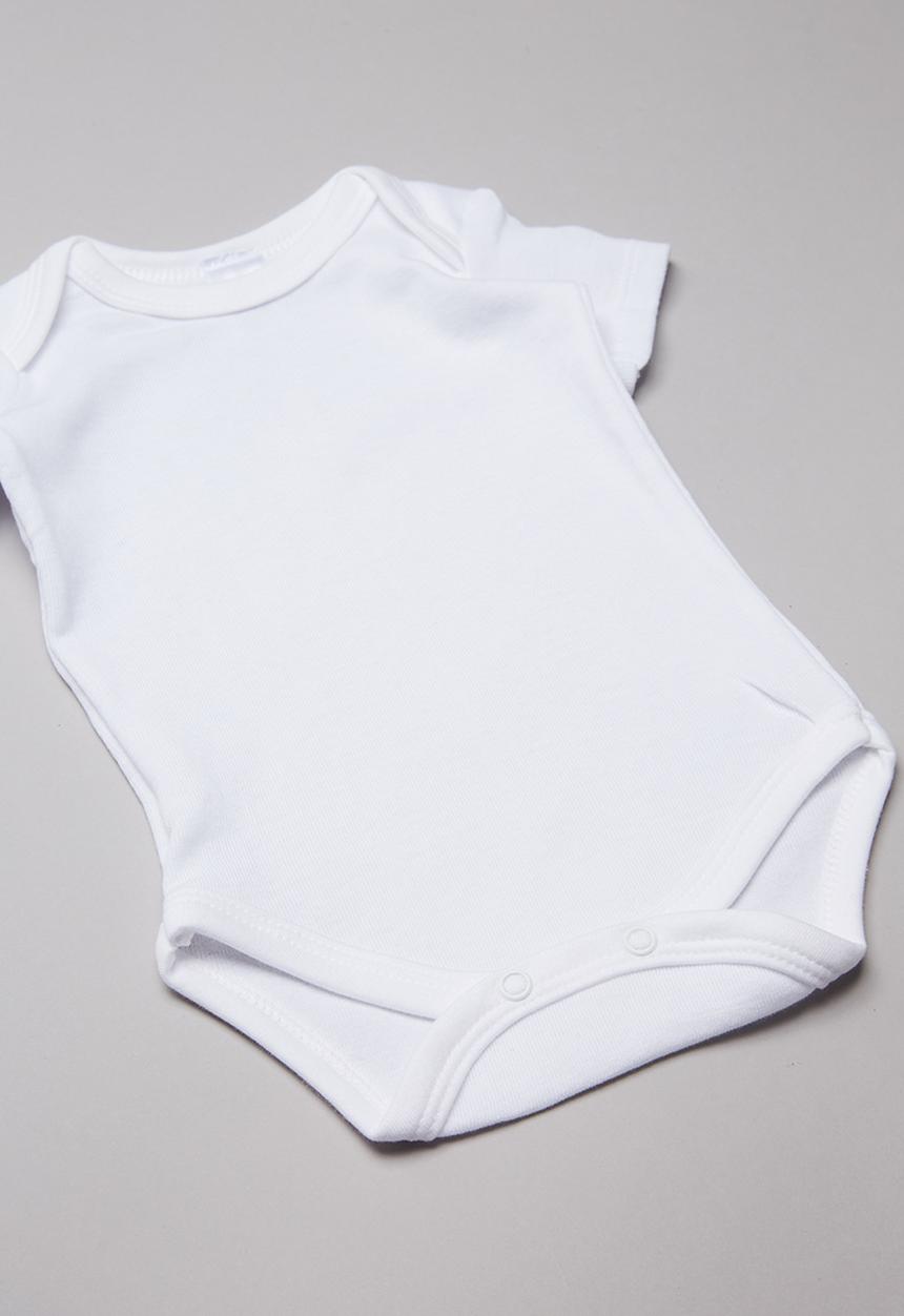 Pop Candy - Baby short sleeve bodyvest - white