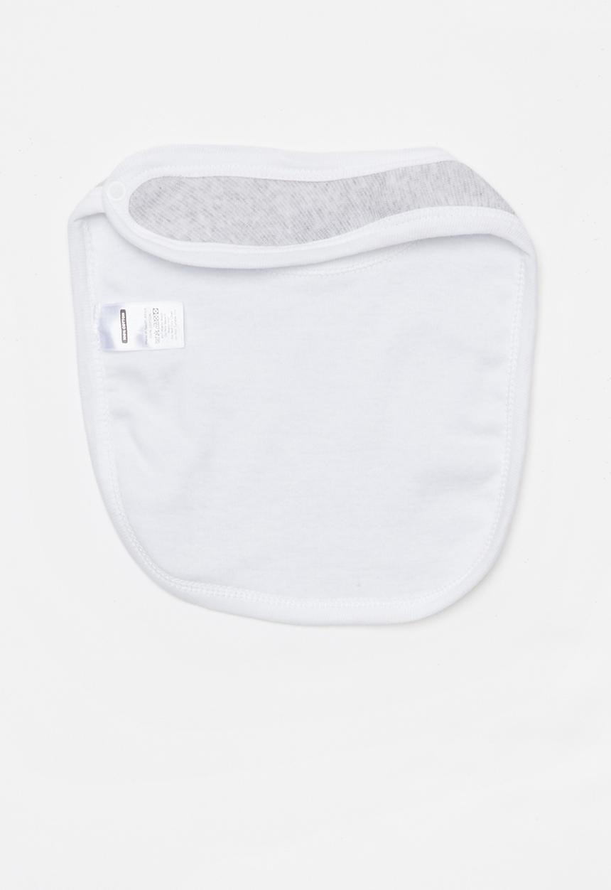 Pop Candy - 2 pack bibs - grey & white 