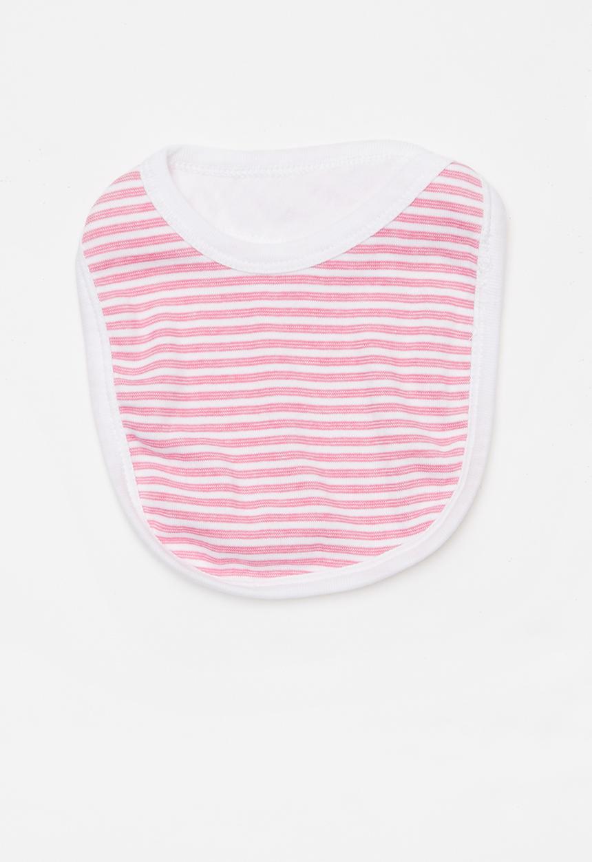 Pop Candy - 2 pack bibs - pink & white