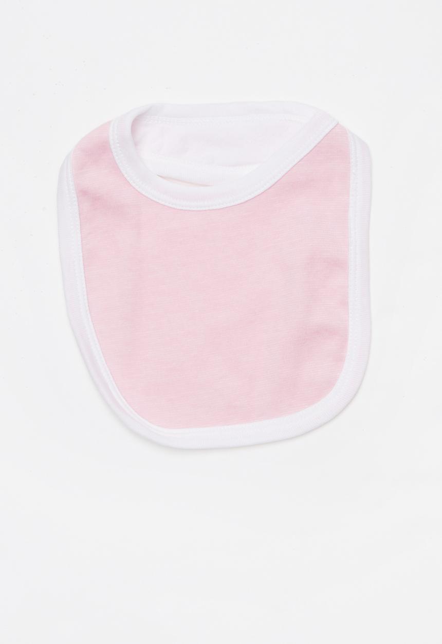 Pop Candy - 2 pack bibs - pink & white